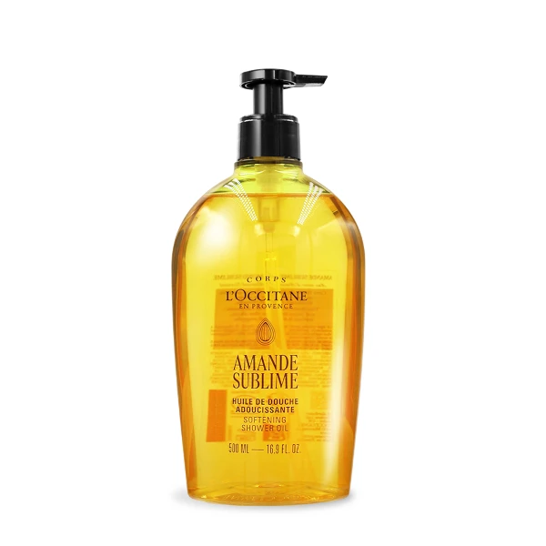 【L'Occitane 歐舒丹】杏仁極緻柔膚沐浴油 500ml(公司貨)