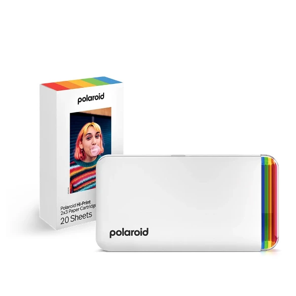 【Polaroid 寶麗萊】寶麗來手機口袋印相機(白)+20入相紙組合(009128)