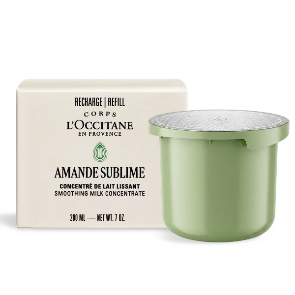 【L'Occitane 歐舒丹】杏仁極緻緊膚凝霜補充罐 200ml(公司貨)