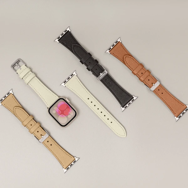 【SwitchEasy】Slim 真皮錶帶 for Apple Watch(40/41/42mm)