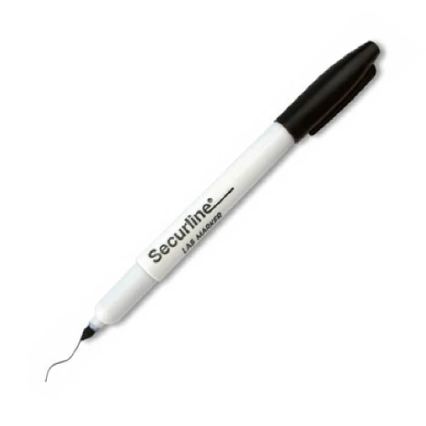 Securline LAB MARKER 實驗室 符號筆 標記筆 1mm 黑 10支/盒 (A8WS-1401 )