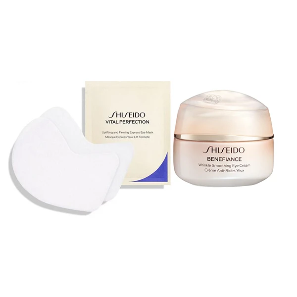 【SHISEIDO 資生堂】賦活瞬效提拉眼膜組-眼霜+眼膜(航空版)
