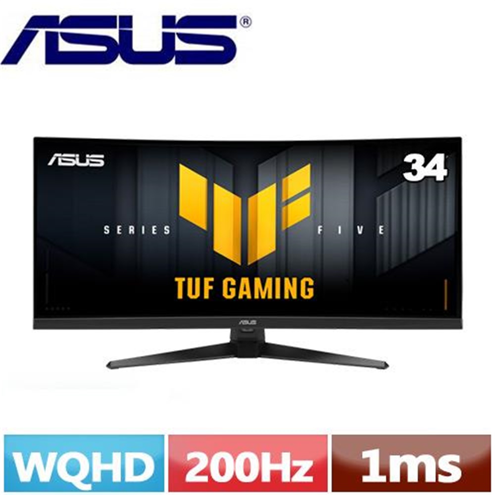 【ASUS 華碩】ASUS 華碩 34型 TUF Gaming VG34WQ5A 電競螢幕(ASUS 華碩 34型 TUF Gaming VG34WQ5A 電競螢幕)
