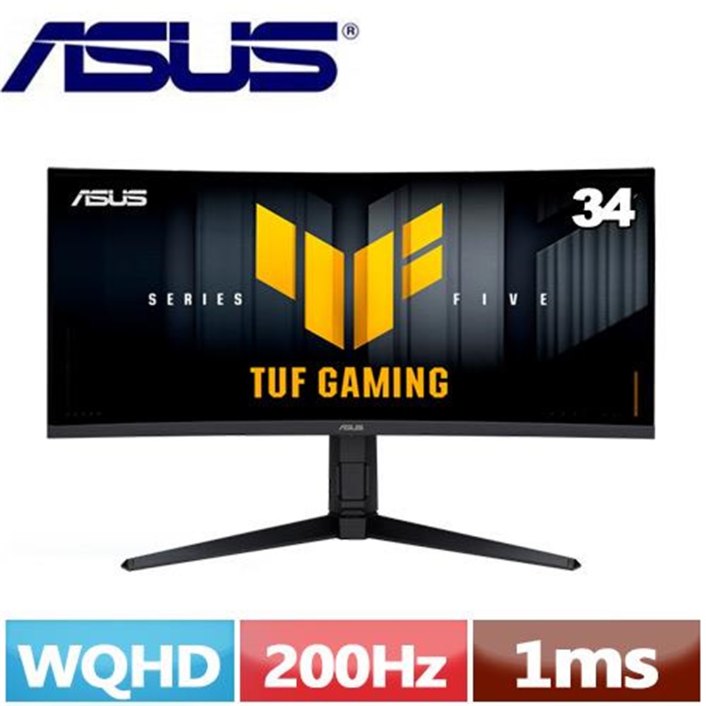 【ASUS 華碩】ASUS 華碩 34型 TUF Gaming VG34WQL5A 電競螢幕(ASUS 華碩 34型 TUF Gaming VG34WQL5A 電競螢幕)