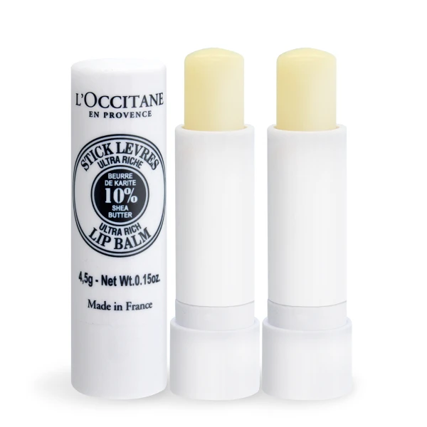 【L'Occitane 歐舒丹】乳油木潤唇膏 4.5g*2(公司貨)