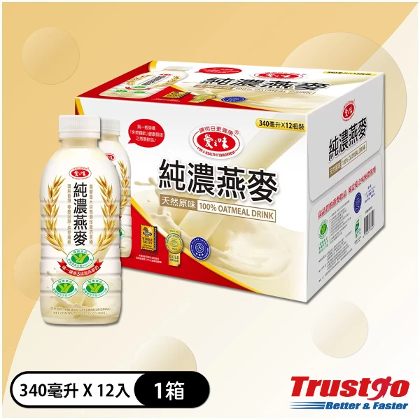 【愛之味】純濃燕麥(340mlx12入/箱)