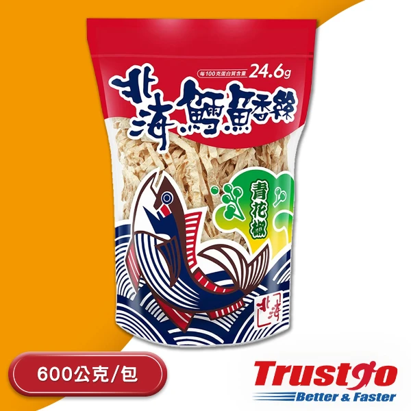 【北海】鱈魚香絲-青花椒風味(粗條 600g 含運)