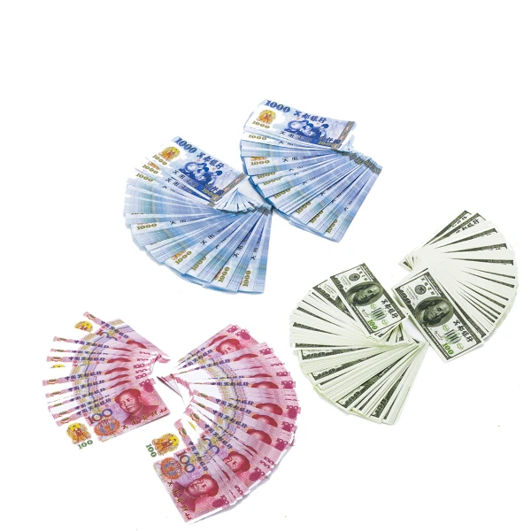 【金發財】冥國台幣人民幣美金 三合一各 500張(金紙-冥界財富系列)