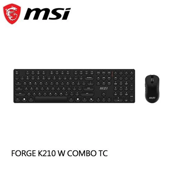 【MSI 微星】MSI 微星 FORGE K210 W COMBO TC 無線鍵鼠組(MSI 微星 FORGE K210 W COMBO TC 無線鍵鼠組)