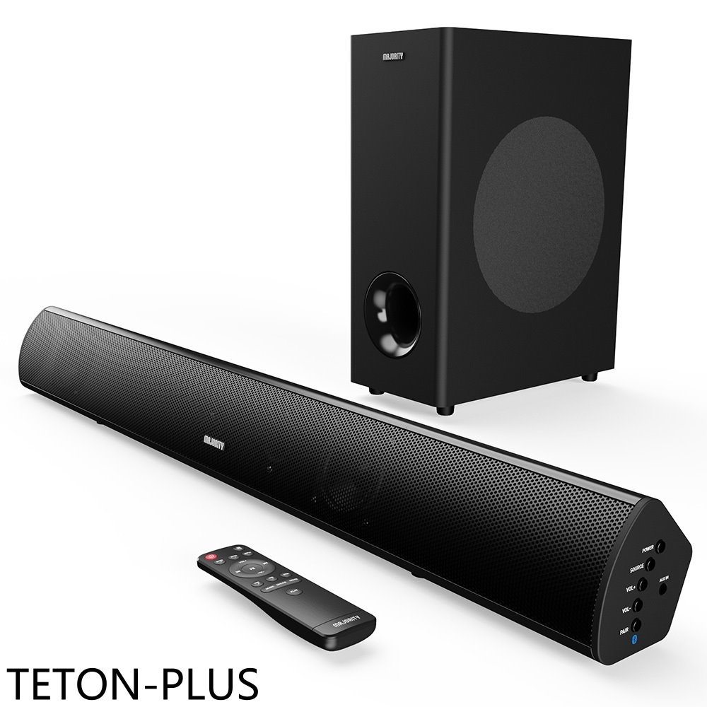 【MAJORITY】2.1聲道家庭劇院藍芽喇叭Soundbar聲霸音響TETON-PLUS(7-11商品卡500元)