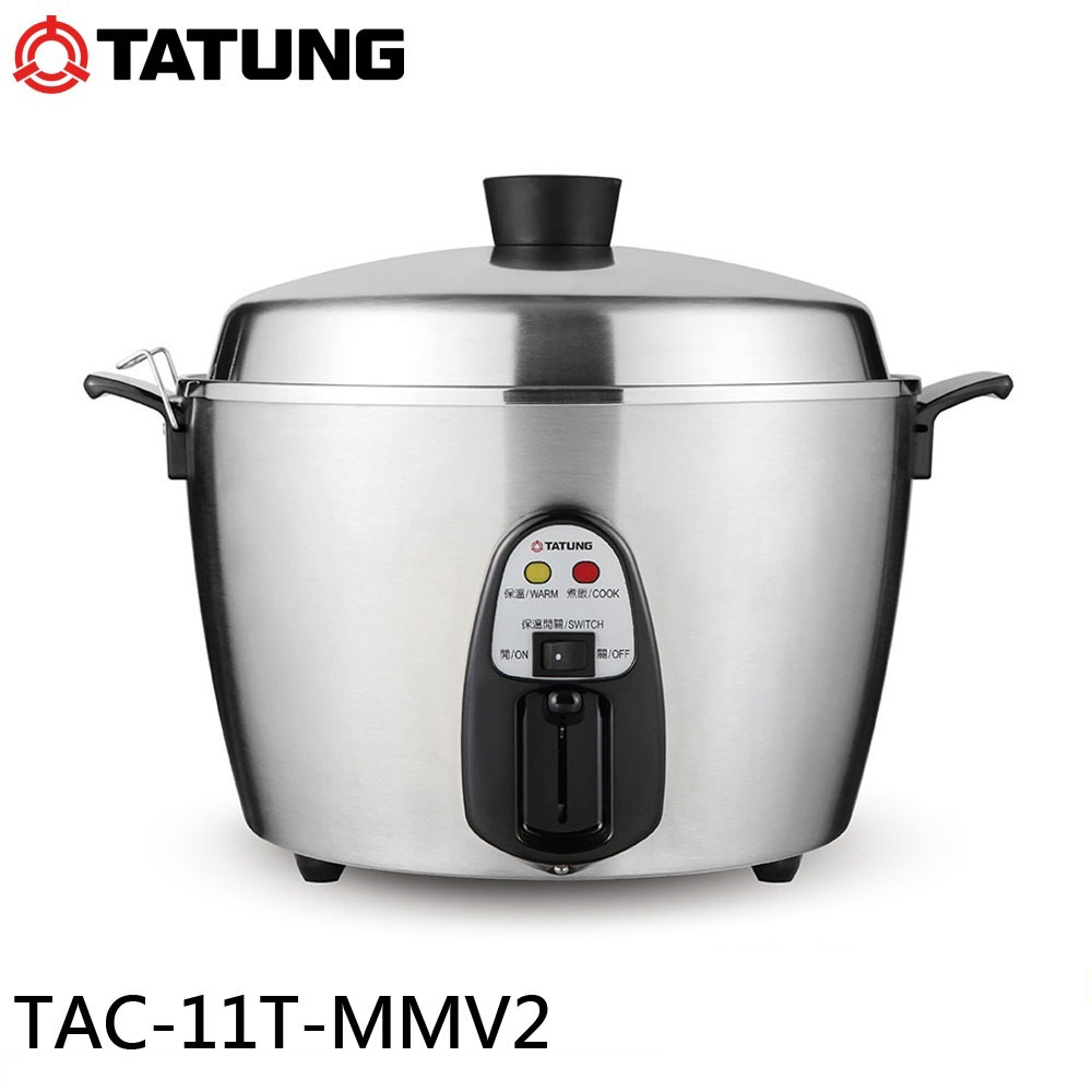 TATUNG 大同】異電壓220V（僅國外適用） 全不鏽鋼電鍋(TAC-11T-MMV2