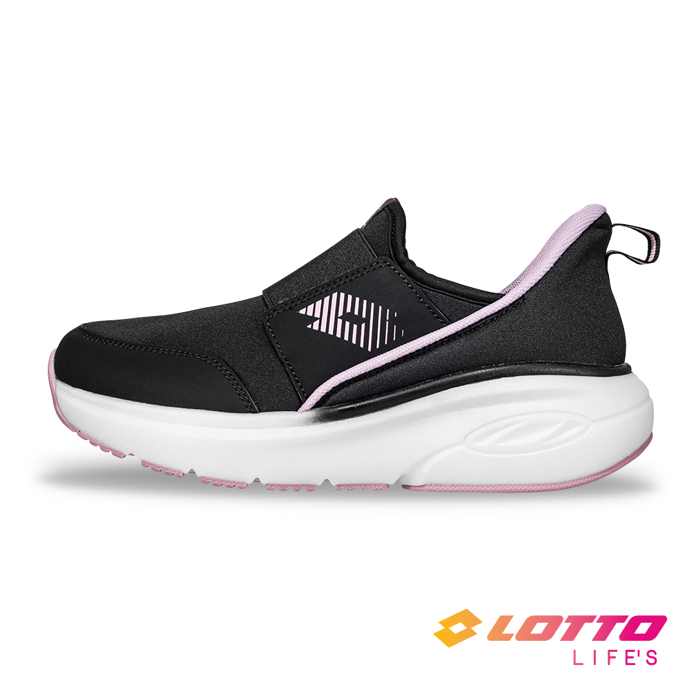 【LOTTO】女 Easy wear 易即穿健走鞋(黑/玫粉-LT6AWR5160)