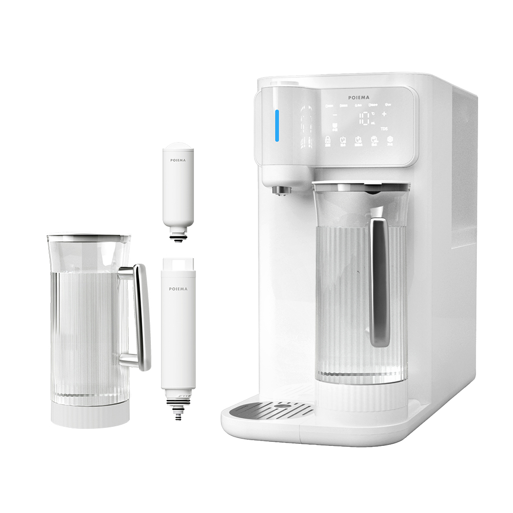 【POIEMA】DrinkUP Pro 冰溫瞬熱RO淨水器(逆滲透/SGS認證/美國NSF/雙UVC殺菌/自清潔/閃飲水壺/開飲機/D01V)