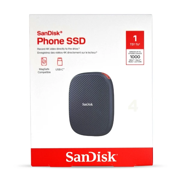 【SanDisk】E62M Phone SSD 1TB MagSafe 外接式 行動固態硬碟(SDSSDE62M)