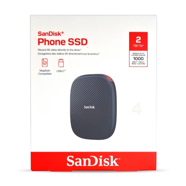 【SanDisk】E62M Phone SSD 2TB MagSafe 外接式 行動固態硬碟(SDSSDE62M)