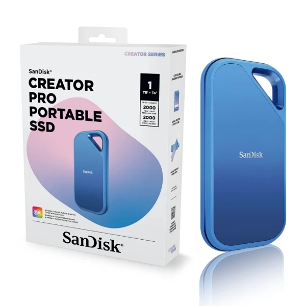 【SanDisk】Creator Pro SSD 1TB E81C 行動固態硬碟 速度高達2000MB/s(SDSSDE81C)