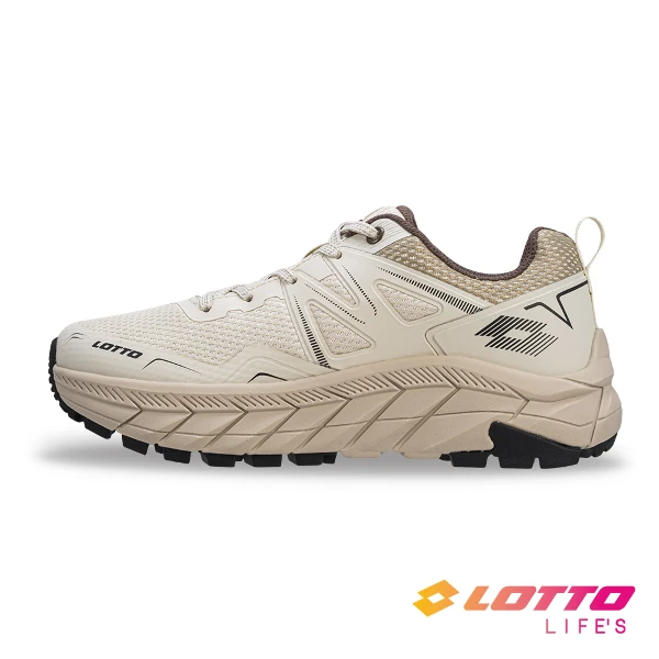 【LOTTO】女 寬楦 CT600 防潑水戶外健行鞋(米-LT5AWR9831)