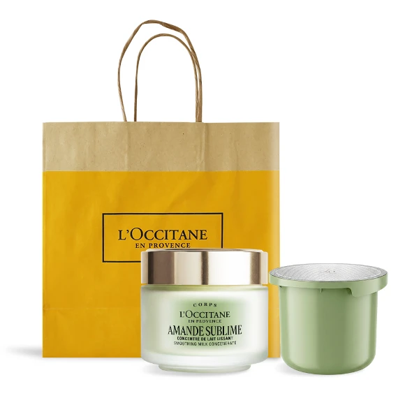 【L'Occitane 歐舒丹】杏仁極緻緊膚凝霜 1+1 容量組 送禮自用兩相宜(公司貨)