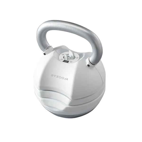 【Byzoom Fitness】Pure Series 22.6kg(50LB) 5段重量 可調式壺鈴(黑)(一入)