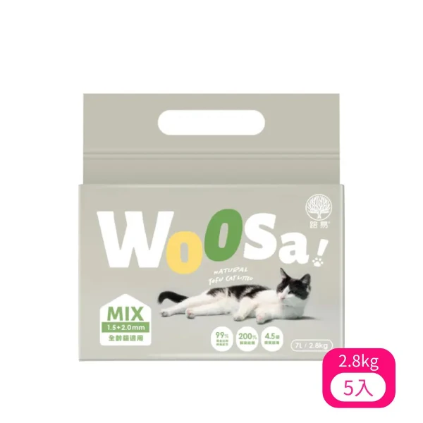 【LOUIS 路易】WOOSA!混合豆腐砂 1.5+2.0mm 7L/2.8kg(*5入)
