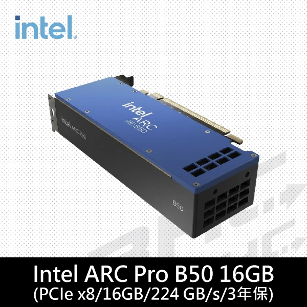 【INTEL】Arc Pro B50 顯示卡(16G 16 Core)