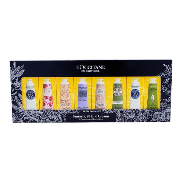 【L'Occitane 歐舒丹】經典護手霜幸運禮盒 30ml x8支-附品牌紙袋(航空版)