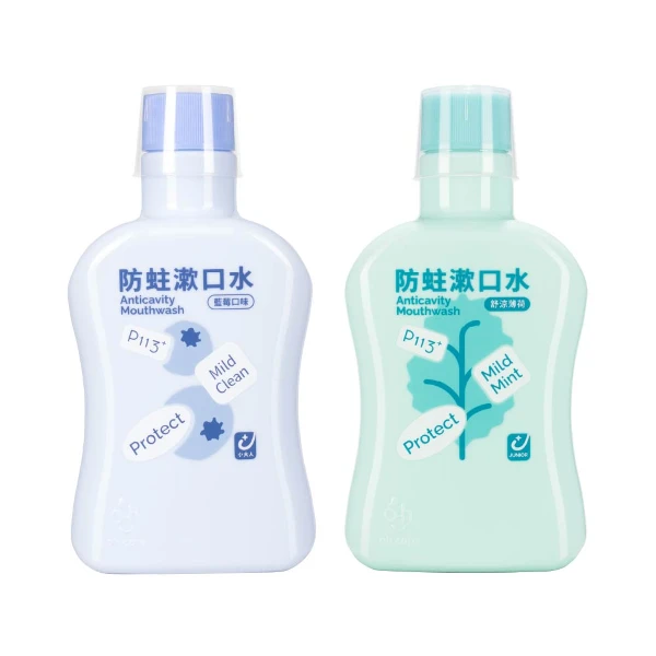 【oh care 歐克威爾】兒童含氟漱口水 薄荷/藍莓 350ml(獨家專利P113+抗菌成份/兒童漱口水/含氟漱口水)