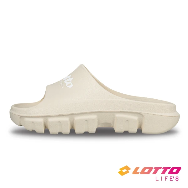 【LOTTO】女 BOUNCY 厚底舒壓拖(奶茶-LT6AWS6411)