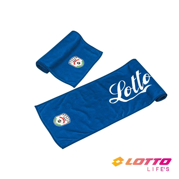 【LOTTO】多用途運動毛巾(藍-LT6CUS7406)