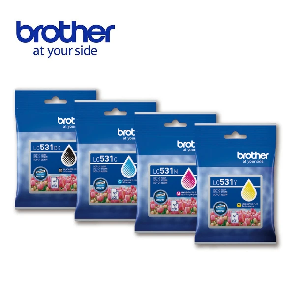 【Brother】LC531 原廠標準容量四色墨水匣組(原廠耗材最佳品質)
