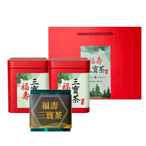 【茶曉得】福壽三寶茶 75g*2包(附鐵罐；提袋裝)