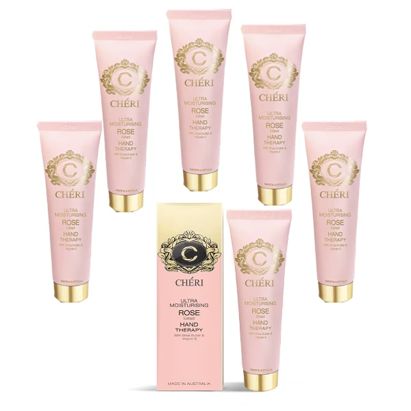 【Cheri】頂級潤澤玫瑰萃取護手霜(6入組 75ml/瓶)