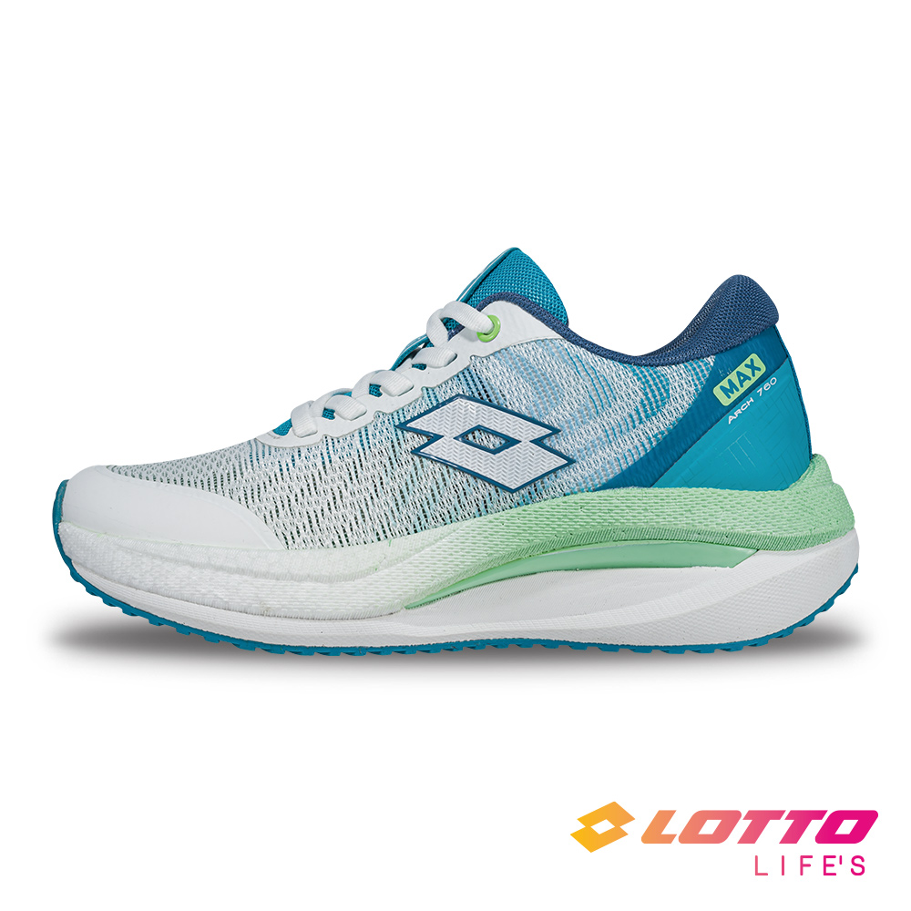 【LOTTO】女 ARCH760 MAX弓跑鞋(白/松綠-LT5AWR9575)
