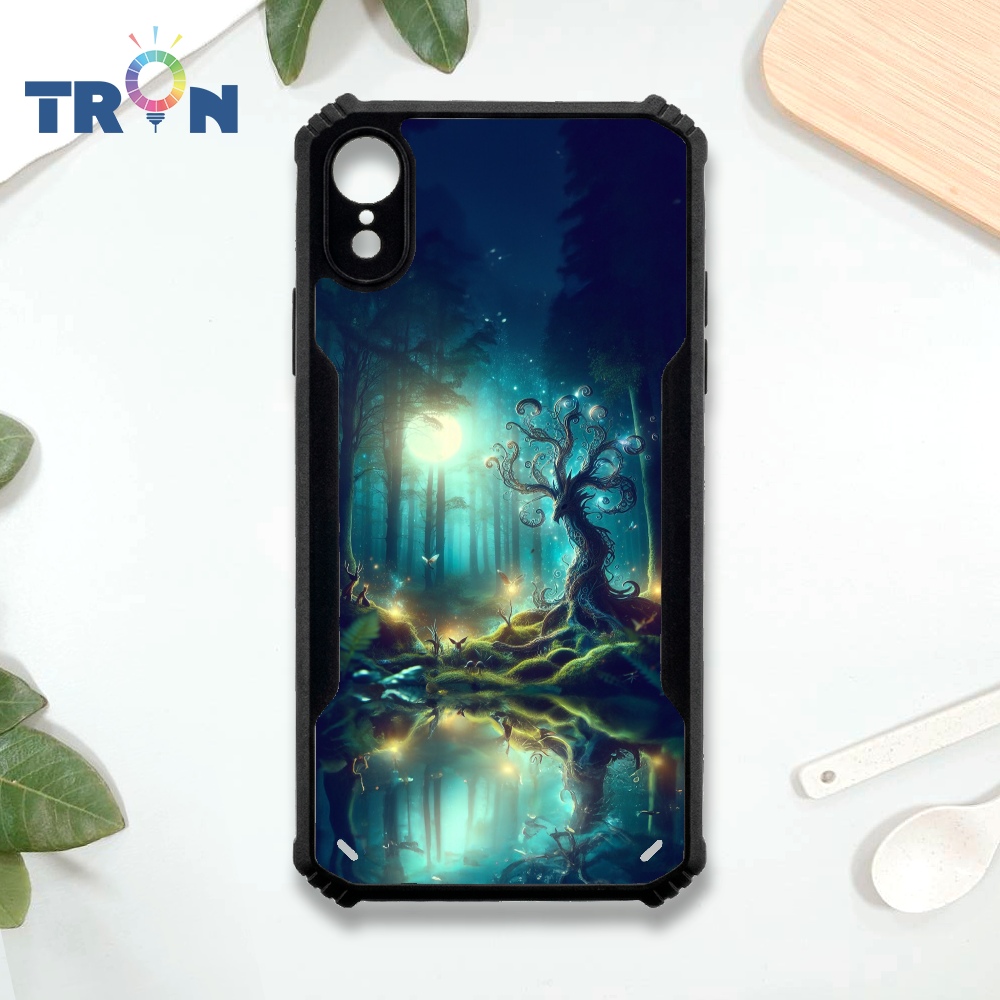 【TRON 創】iPhone XR 奇幻森林 四角防摔 機甲殼 軟硬殼 手機殼(1入)