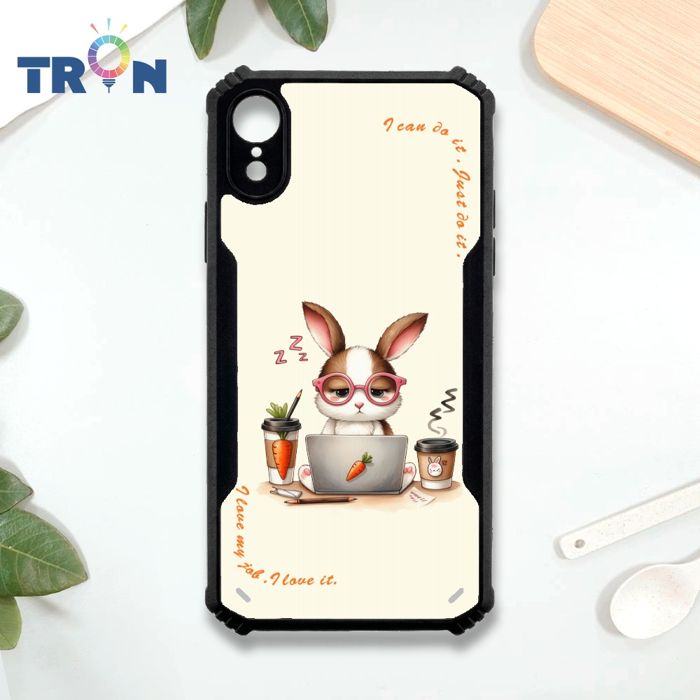 【TRON 創】iPhone XR 社畜系列 四角防摔 機甲殼 軟硬殼 手機殼(1入)