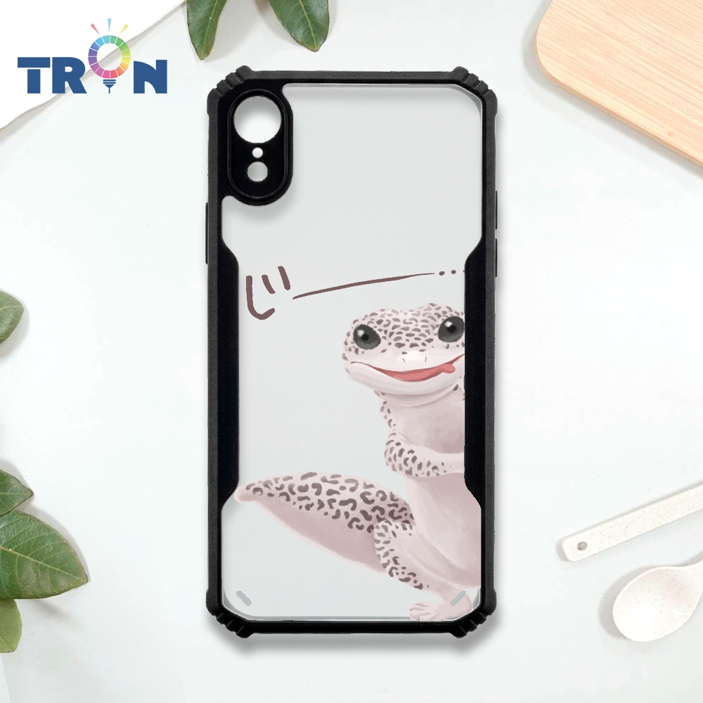 【TRON 創】iPhone XR 偷看守宮 四角防摔 機甲殼 軟硬殼 手機殼(1入)