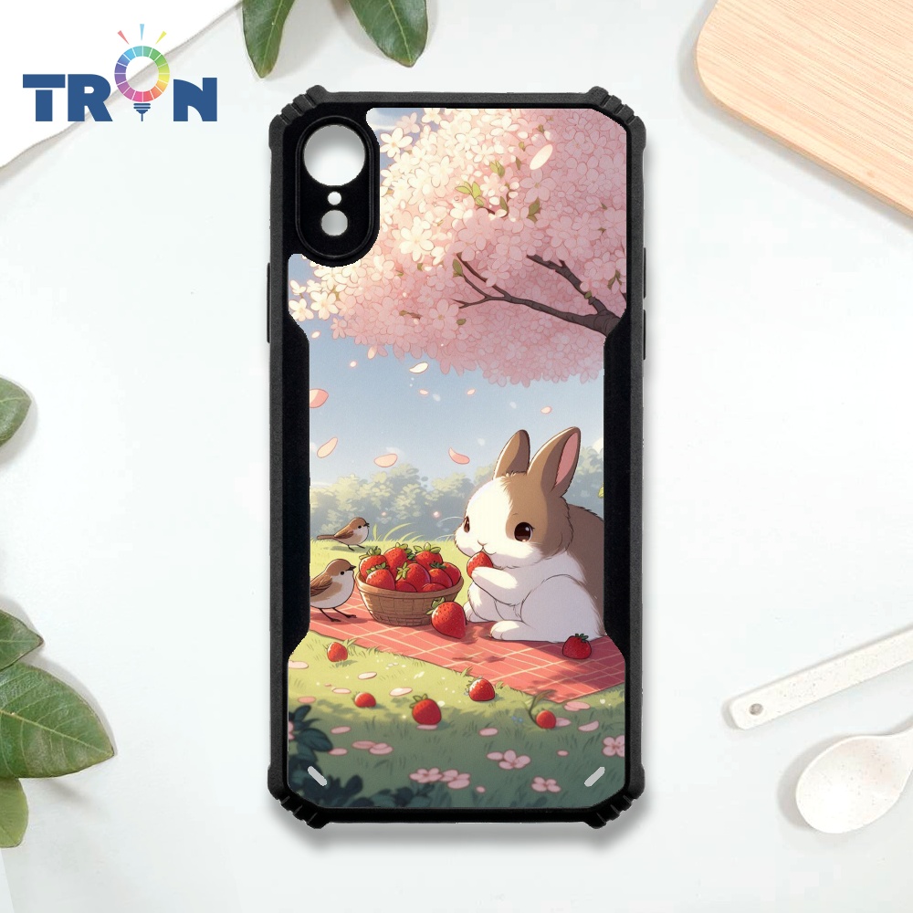 【TRON 創】iPhone XR 動物與大自然 四角防摔 機甲殼 軟硬殼 手機殼(1入)