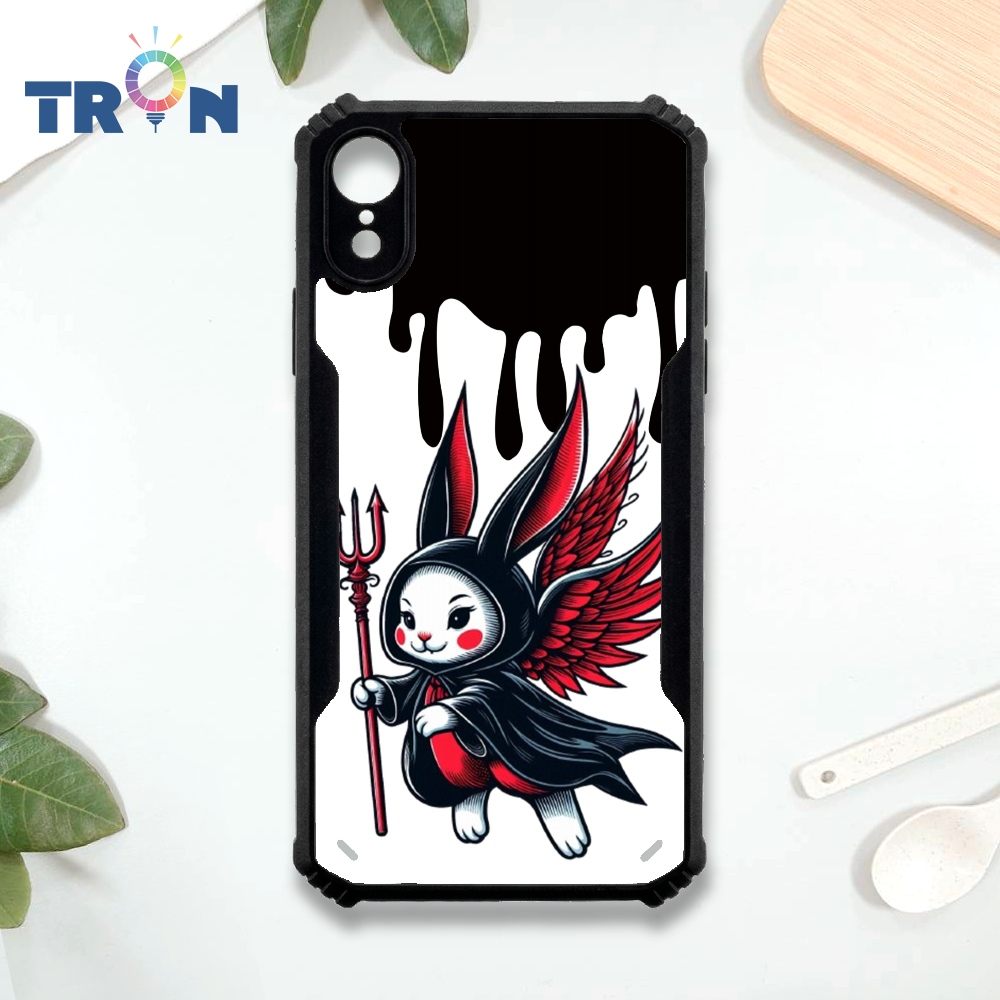 【TRON 創】iPhone XR 萬聖節派對 四角防摔 機甲殼 軟硬殼 手機殼(1入)