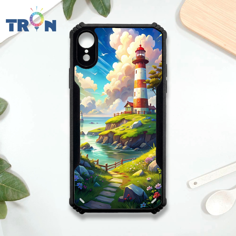 【TRON 創】iPhone XR 遙望遠方 四角防摔 機甲殼 軟硬殼 手機殼(1入)