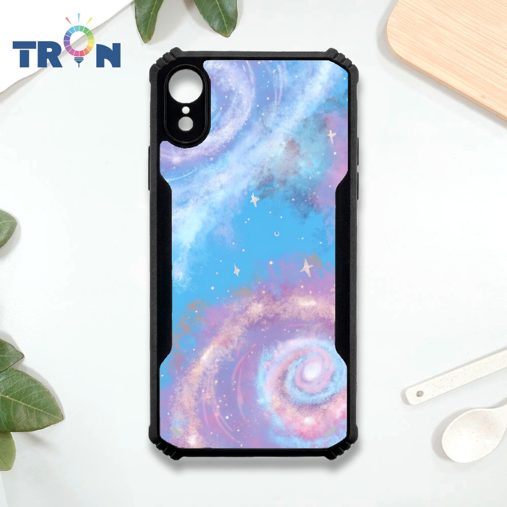 【TRON 創】iPhone XR 銀河系 四角防摔 機甲殼 軟硬殼 手機殼(1入)