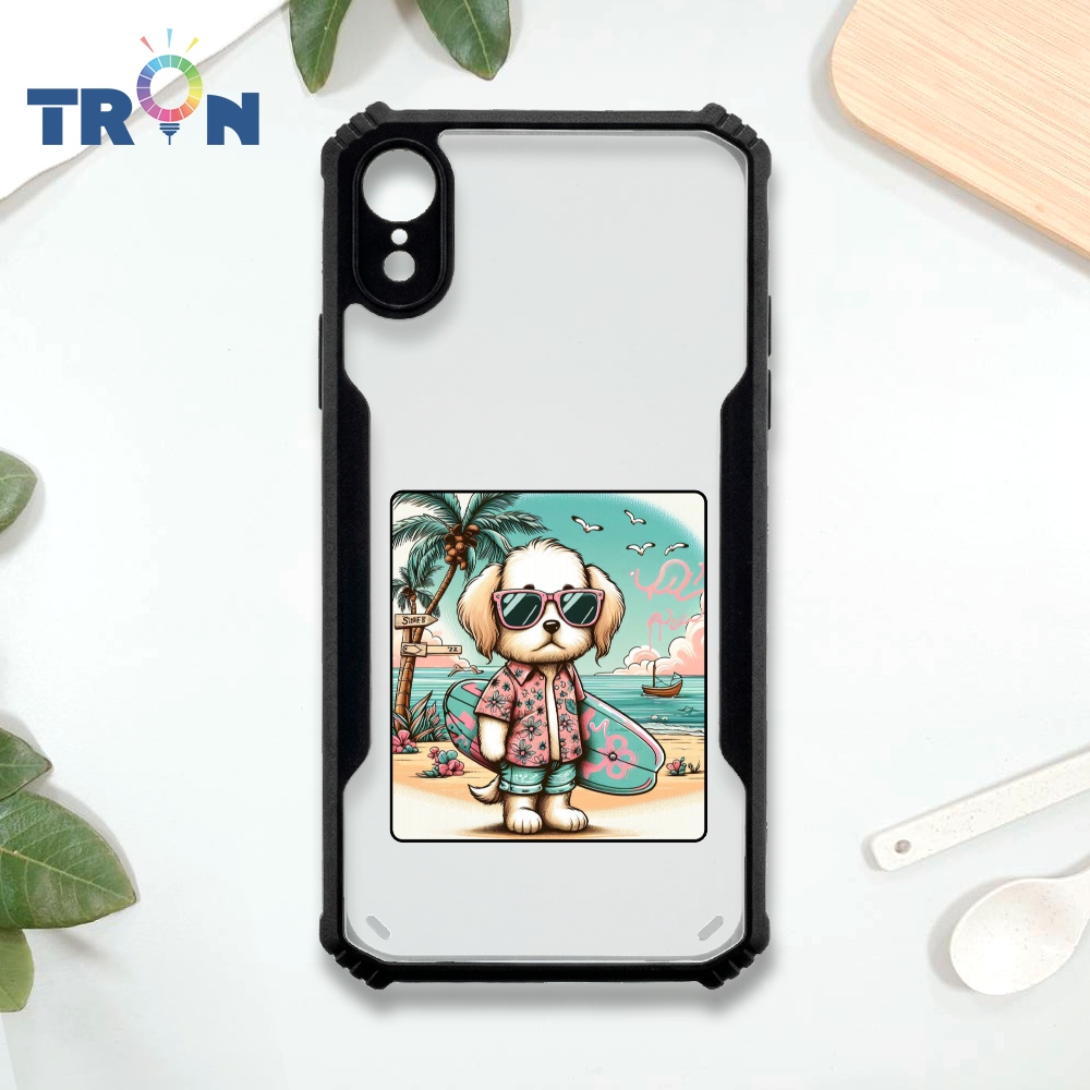 【TRON 創】iPhone XR 潮流動物玩家 四角防摔 機甲殼 軟硬殼 手機殼(1入)