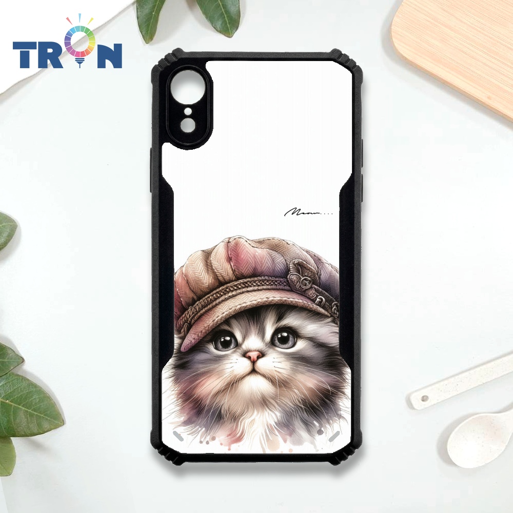 【TRON 創】iPhone XR 賣萌系動物 四角防摔 機甲殼 軟硬殼 手機殼(1入)