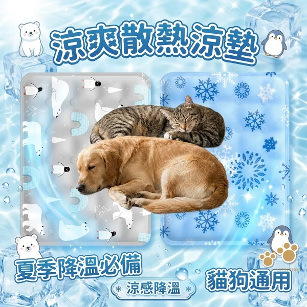涼爽散熱涼墊 冰墊 寵物涼墊 冰涼墊 貓咪涼墊 狗涼墊(凝膠涼墊 涼感墊 汽車坐墊 辦公室椅墊 降溫神器)
