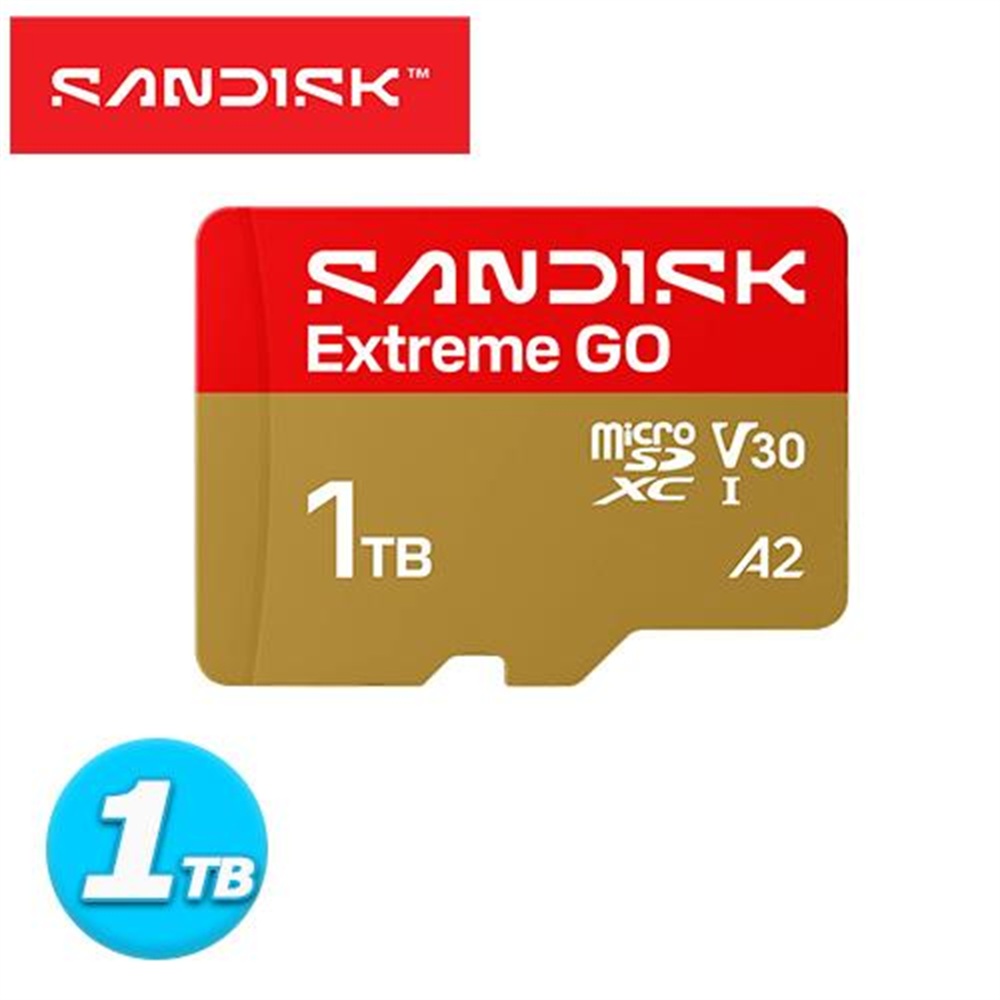 【SanDisk】SANDISK Extreme GO microSD UHS-I 1TB 記憶卡(SANDISK Extreme GO microSD UHS-I 1TB 記憶卡)