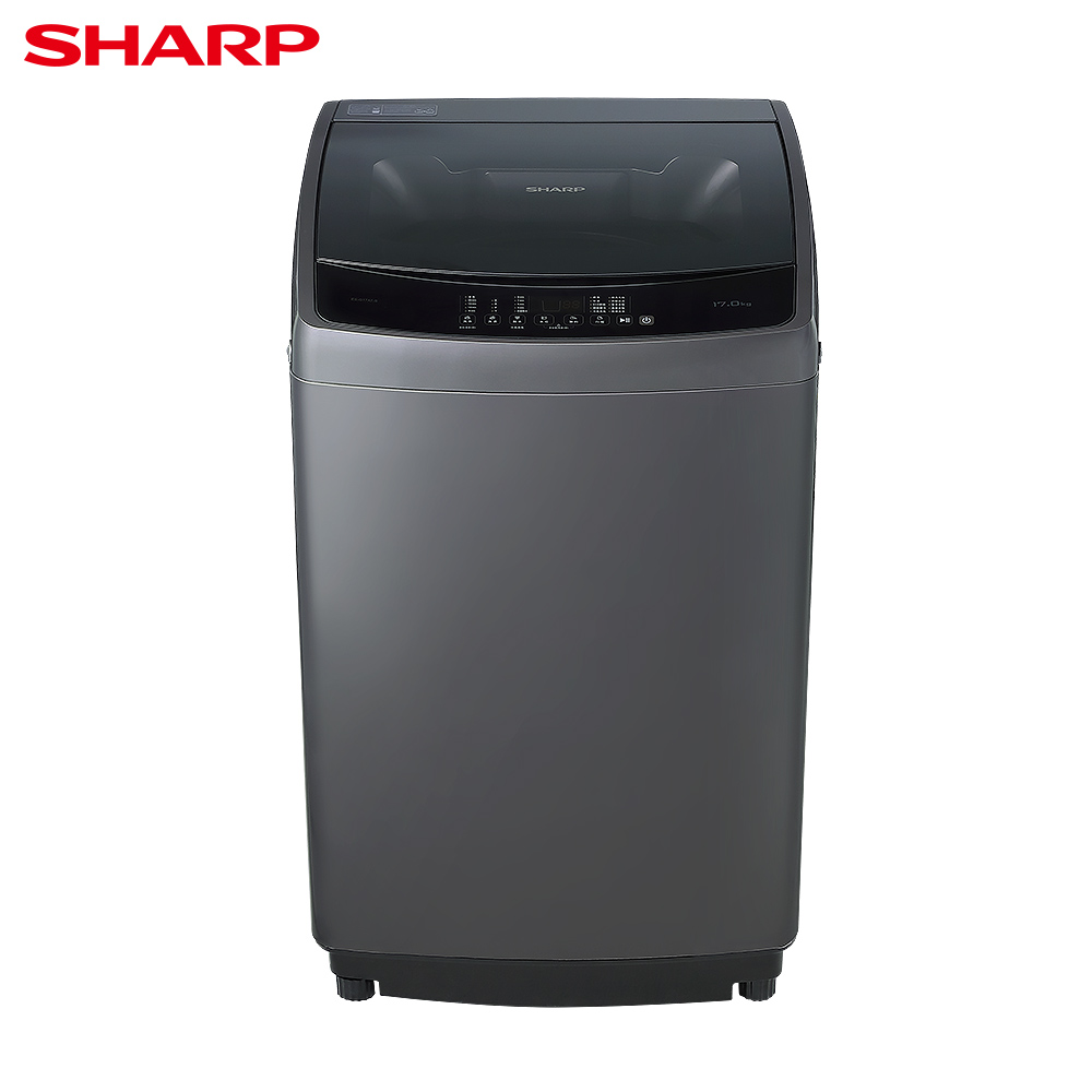 【SHARP 夏普】17公斤抗菌DD直驅變頻洗衣機(ES-G17AT-S)