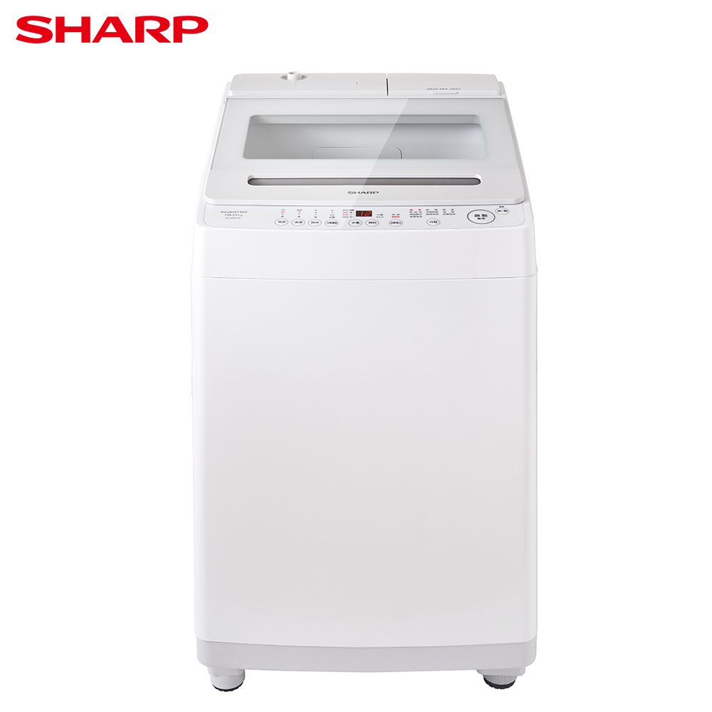 【SHARP 夏普】13kg無孔槽自動投劑抗菌洗衣機(ES-ASW13T)