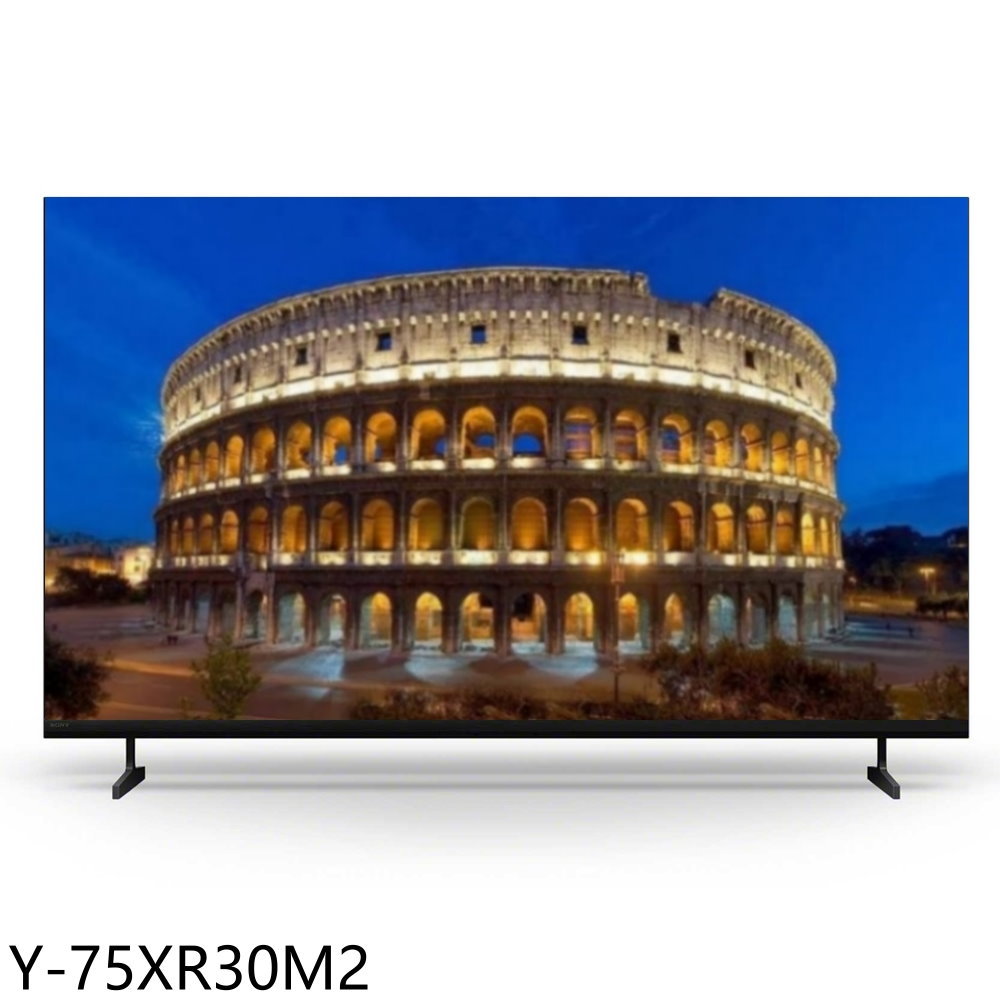 【SONY 索尼】75吋XR+LED 4K連網智慧顯示器Y-75XR30M2(含標準安裝)