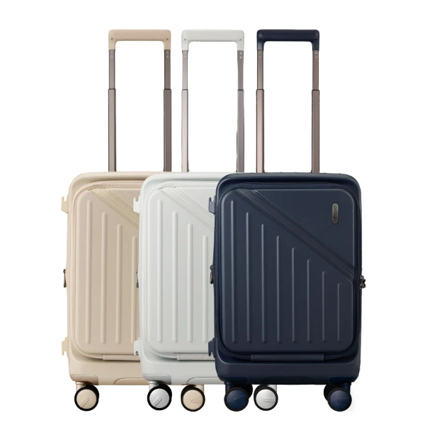 【cctogo】20吋翻轉煞車旅箱 前開式行李箱 登機箱(36L)