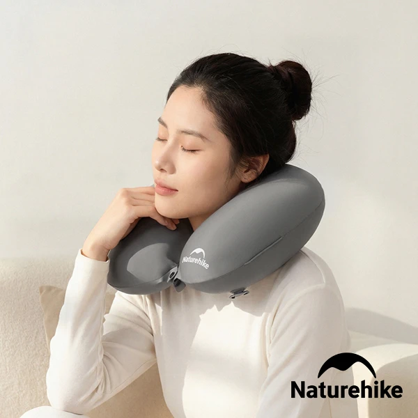 【Naturehike】輕紜超輕U型充氣頸枕 WS030(台灣總代理公司貨)