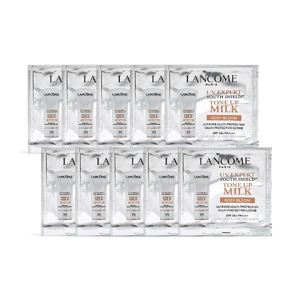 【LANCOME 蘭蔻】超輕盈UV煥亮妝前乳SPF50+ PA++++ 1ml*10 #粉潤光(公司貨)